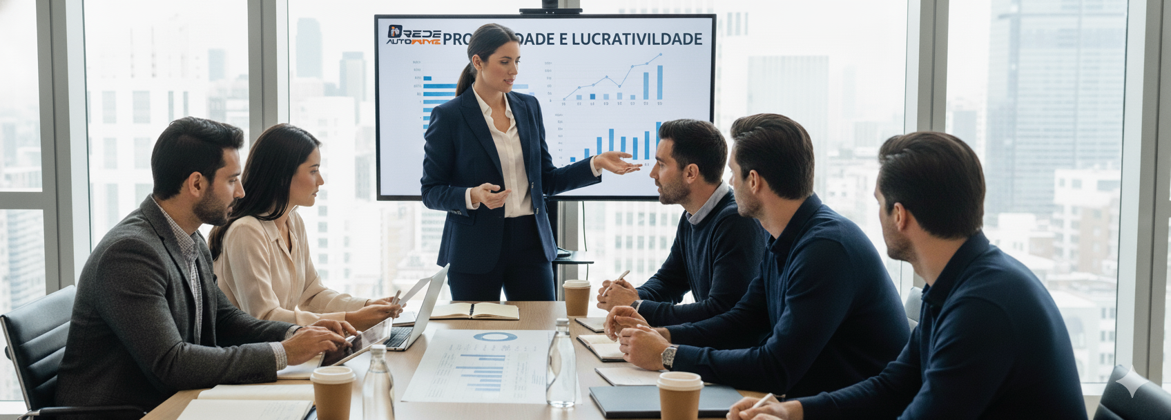 Empresários em reunião estratégica da Rede AutoPrime